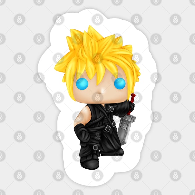 Cloud Strife Sticker by DreamsOfPop